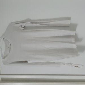 White long sleeve top.